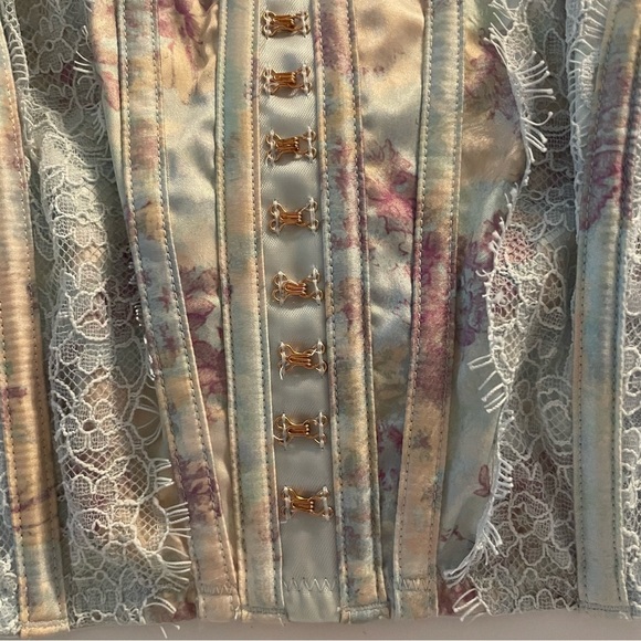 New! Victoria's Secret Dream Angels Pale Pastel Lace Corset Bra Top 22819 - Picture 6 of 15